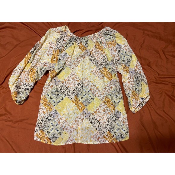 Matilda Jane Good Hart Womens Rockport Blouse Size XS X- Small Sleeve Flowers - Picture 4 of 5